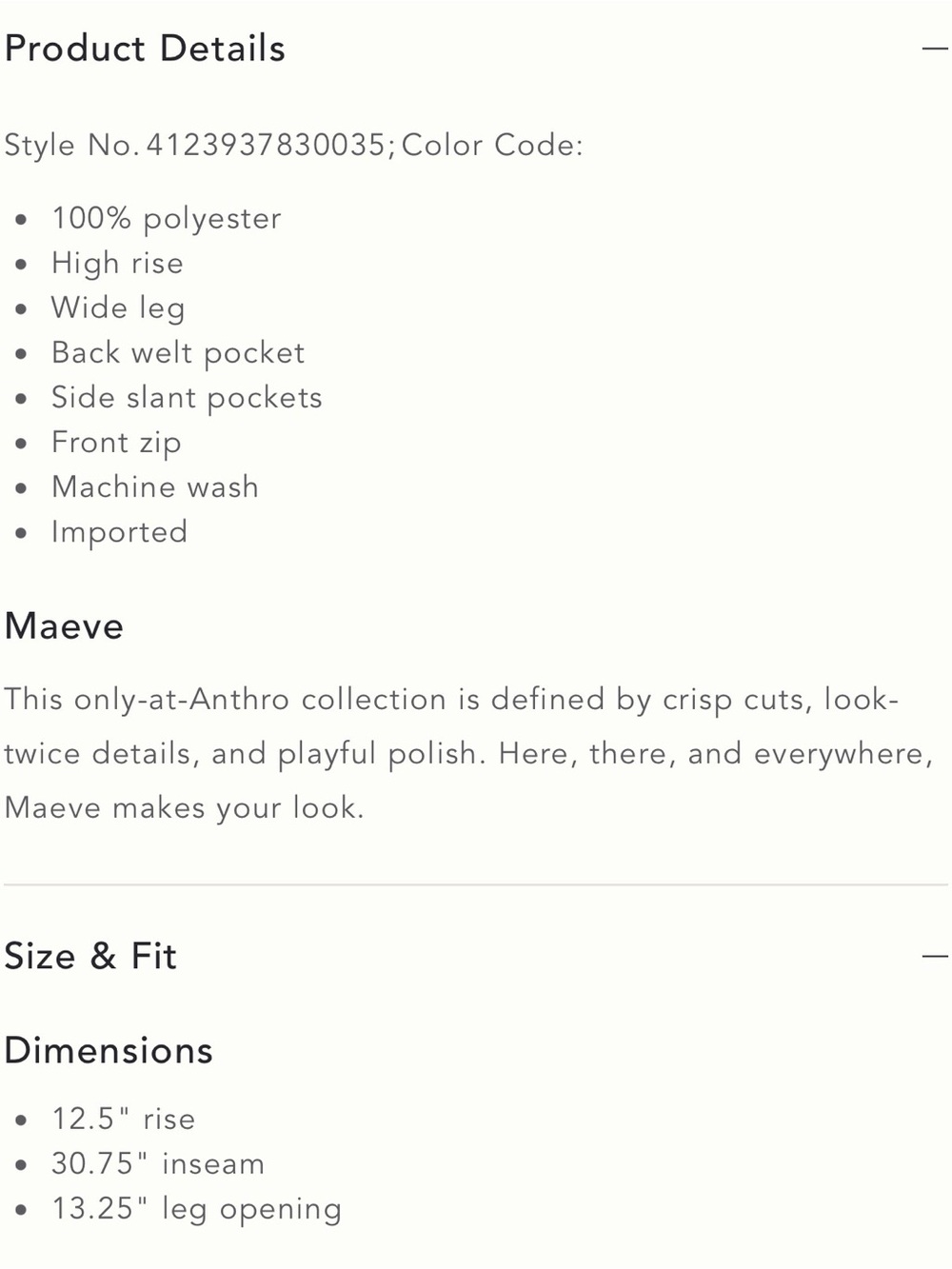 Maeve Anthropologie High Rise Plaid Wide Leg Pants Size M - Picture 4 of 7